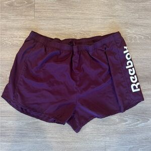 Reebok Maroon Sports Shorts